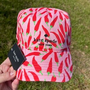 NWT Kate Spade Chili Pepper Baseball Hat Retails $68